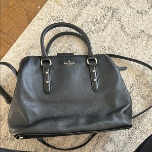 kate spade New York Black Leather Satchel
